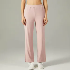 Hot Selling Factory Sexy Yoga Wear Set Sports Bra Plited Flared Pants Custom Logo