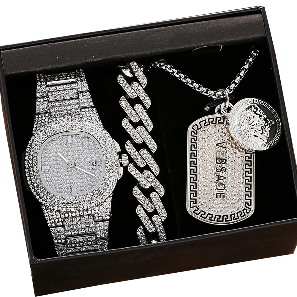 Montre Femme De Luxe Softech - Cadran Or Rose à Cristaux, Bracelet Maillé, Quartz, Étanche 30m