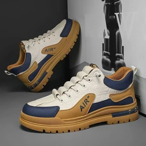 OEM&ODM Factory Price Men's Shoes New Breathable Mesh Sports Trend Versatile Elevated Running Dad Shoes