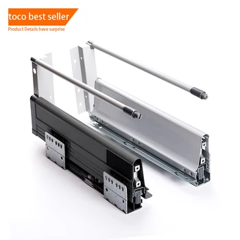 toco Damping slide rail riding drawer interior double wall drawer mechanism
