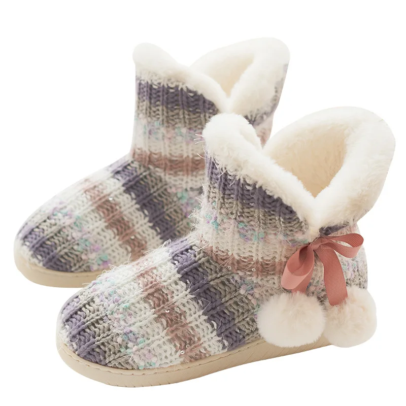 thick soled slipper boots