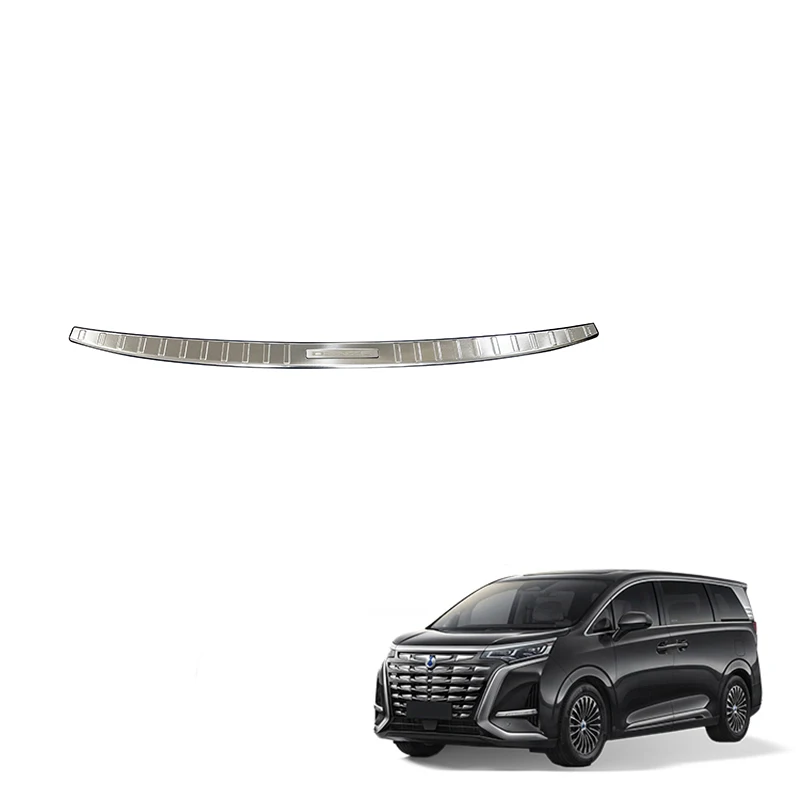 Tailgate Guard Plate for BYD Denza D9 Stainless Steel Trunk Threshold Guard Plate Rear Bumper Scuff Plate Exterior Accessories