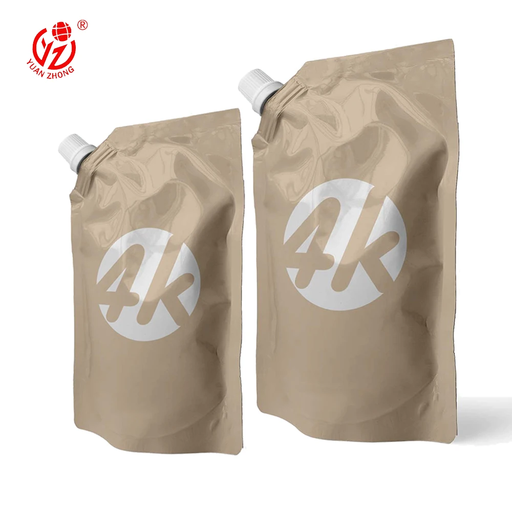Custom Printed Liquid Packaging Stand-Up Drink Pouch Children's Food Jelly Juice Spout Bag Durable Plastic Spout Bag Squeeze