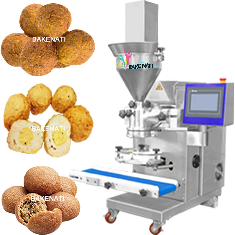 Bakenati Mini Commercial Arancini Falafel Ball Making Machine New Electric 220V Touchscreen Automatic Forming Encrusting Machine