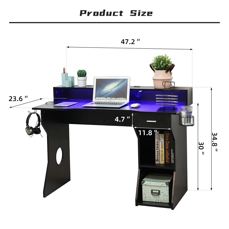 computer table led