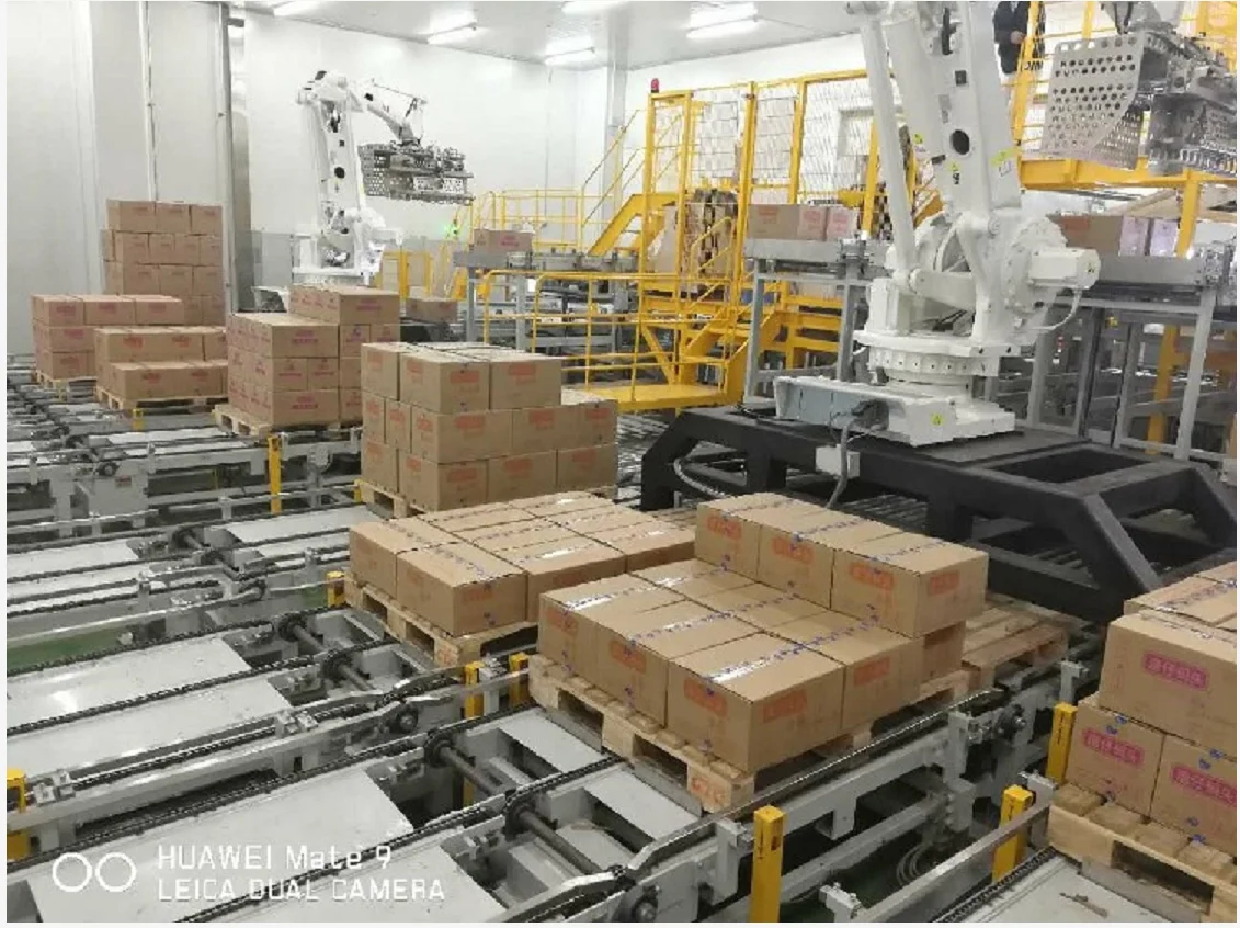 China Industrial Robot Arm Bags Pallet Palletizer Stacking Machine ...