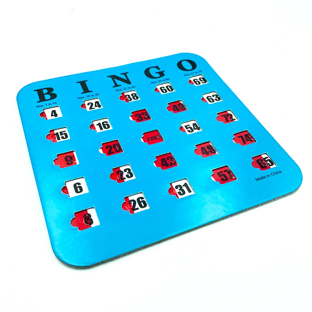 
 5 шт. пальца затвора Экстра Толстая прошитая Quick Clear быстрого сброса затвора бинго карты с большой вкладки  