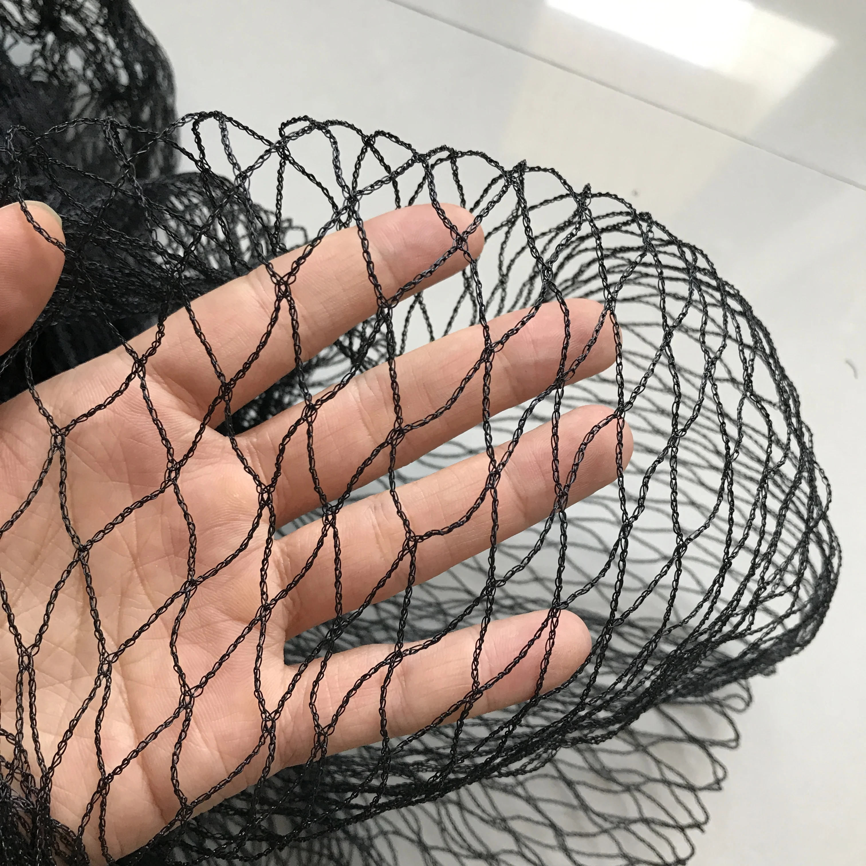 Premium Photo  Black platic net black extruded plastic mesh black plastic  fence net bird netting