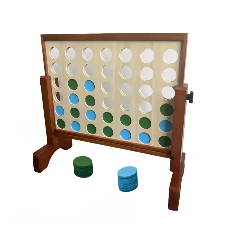 Wooden Four In A Row Giant Connect Four Game Outdoor Yard game