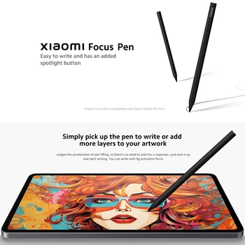 Xiaomi Focus Pen: 8192-Level Stylus with 3 Buttons for Xiaomi Pad