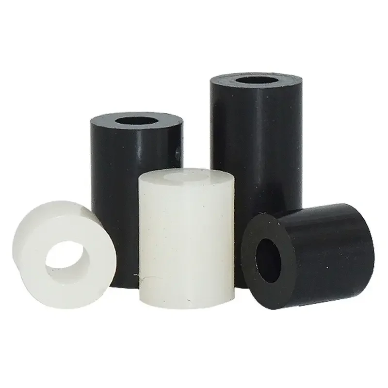 25-Pack Nylon Spacers – 1/2" Round X 1/4" Hole X 1/2" Long – Inch Size