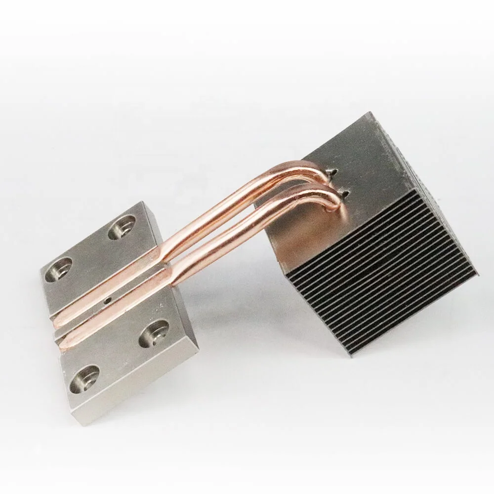 High Power Laser Device Heat Pipe Soldering Zipper Fin Latest Technology Heat Sink