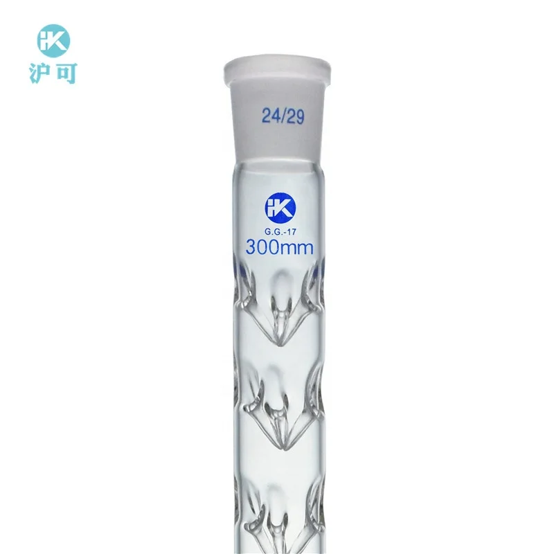 Glass Vigreux Fractionating Column Distillation Column Condenser with ST Joint