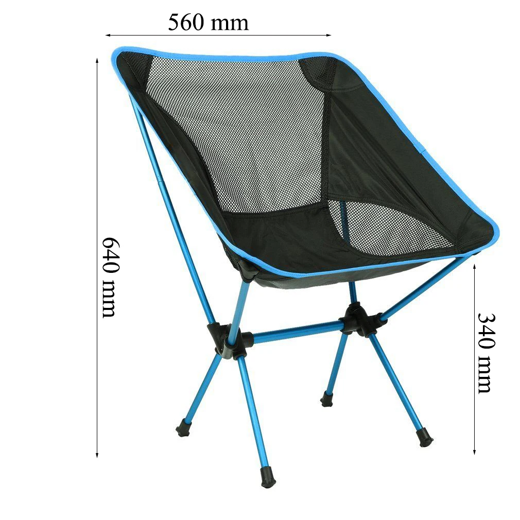 Oxford Quick Open Fishing Camping Folding Moon Chair, Mini Folding Camping Chair For Fishing