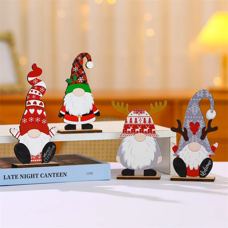 Cute Cartoon Snowflake Heart Hat Rudolph Gnomes Reindeer Dolls