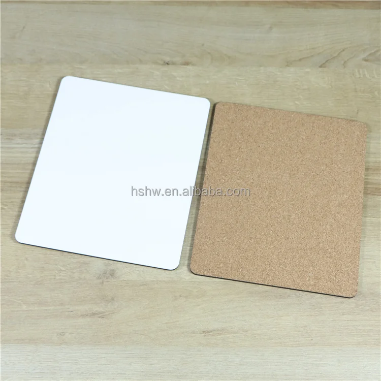 Personalized Custom Printing 19x23cm Place Mat Blank MDF Cork Table Placemats for Sublimation