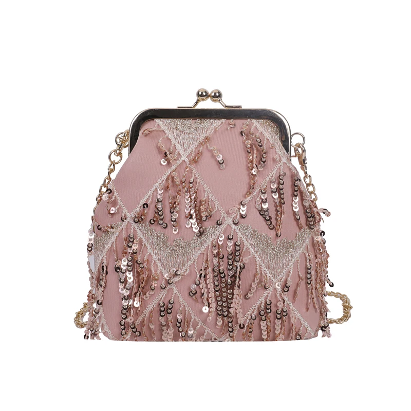 Wholesale Fashion Ladies Luxury Handbags Chain Bags Fringed Girl Heart Chain Bag