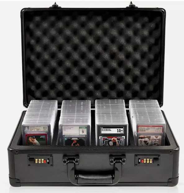 graded card briefcase Kabinka Case, Aluminum Alloy Graded Card Storage Box Its also ideal for Magic The Gathering strategies and MTG card evaluations Armortek Z3 Pro 3-Row Slab