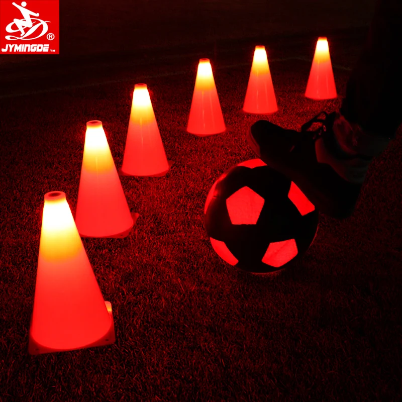 Light up Glow in the Dark LED Football Conessoccer Sports Cones for Training
