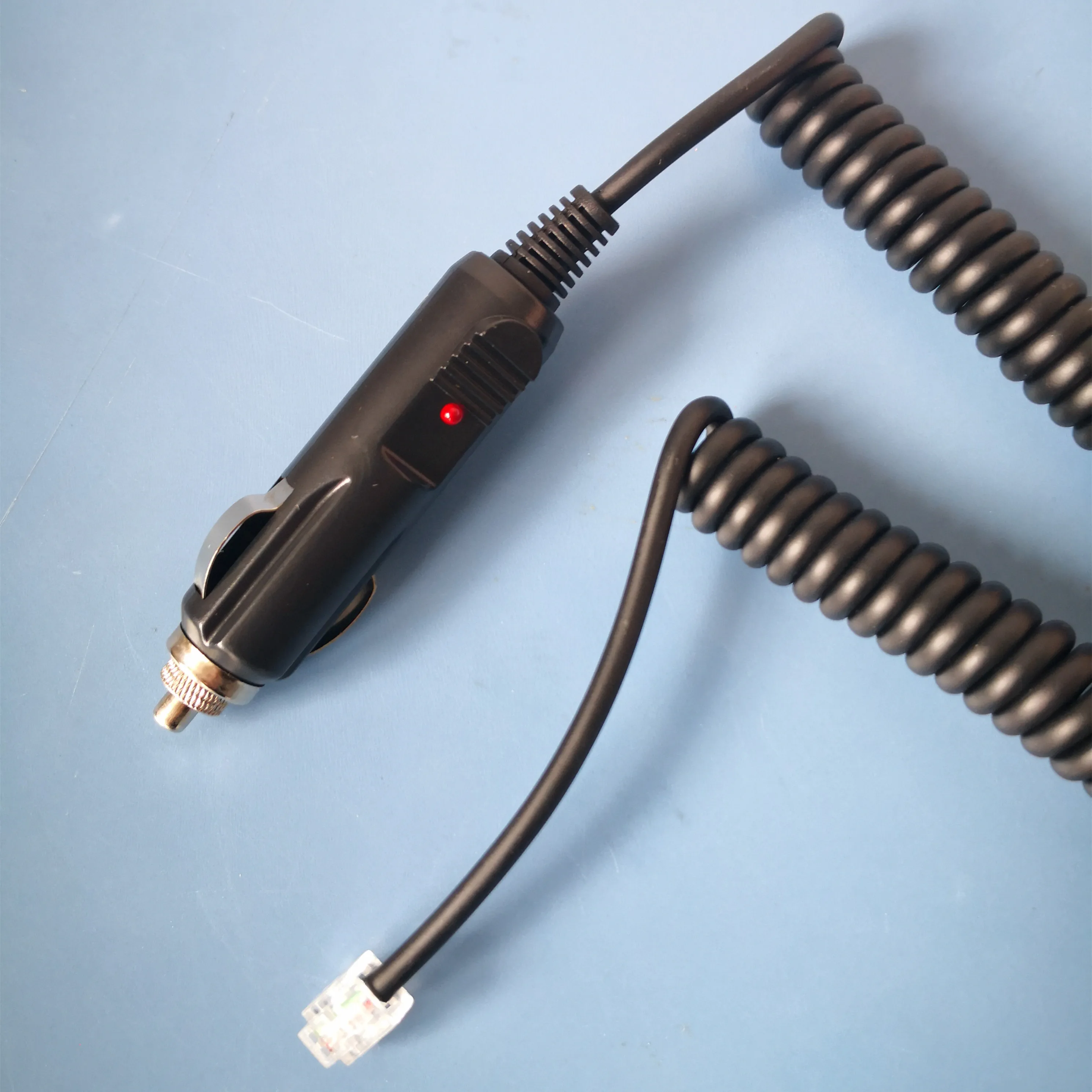 cigarette lighter low voltage Car Cigarette Lighter Plug to RJ11-4P4C Plug Car Ciga Cable Round Cable  Black PU RJ45 Male Copper ROHS Low Voltage Xt150 Male