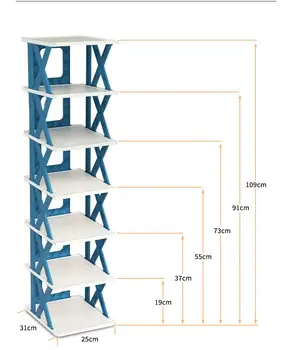 Custom Logo X-Type Shoe Storage Rack Modern Multi-Layered Foldable Shoe Rack with PP Stand Mount Home Assembly Dust Rack