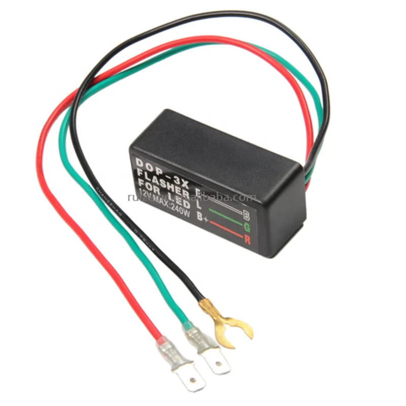 12V для автомобилей и мотоциклов СВЕТОДИОДНАЯ мигалка реле водонепроницаемый универсальный DOP-3X мигалкой светодиодный указатель поворота мигалка