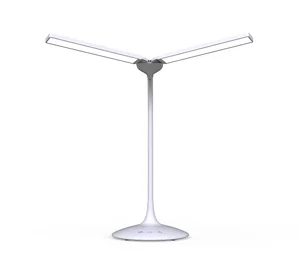 OEM LED Desk Table Lamp Double Head Adjustable 3 Modes Lighting Eye-care Office LED Reading Lamp for Student LED Desk Lamp