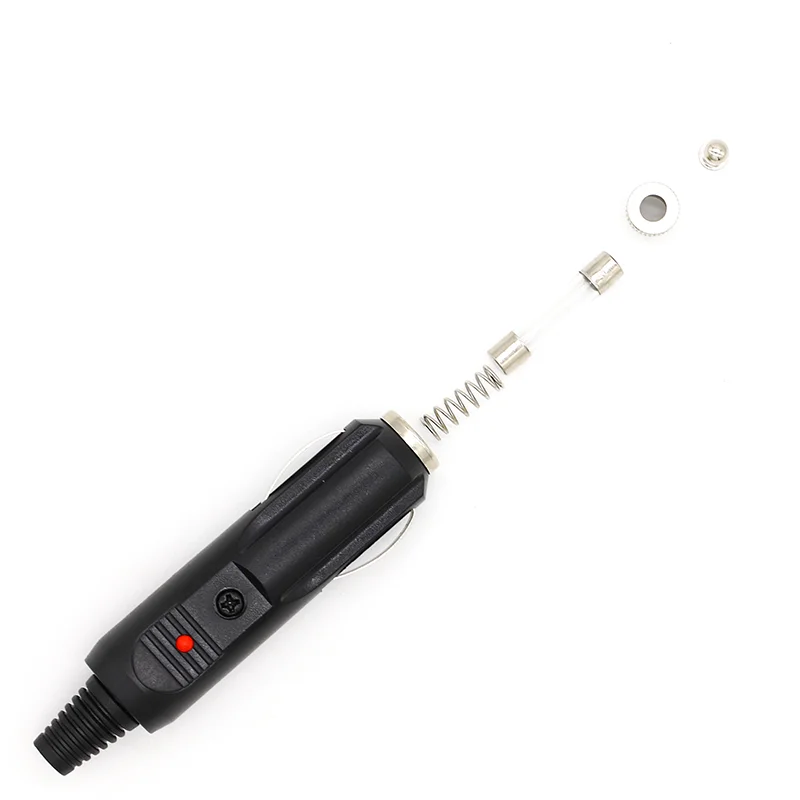 Car Charger Car Cigarette Lighter Male Plug Adapter to RCA Male Plug DC  Power Cable with LED Indicator Light