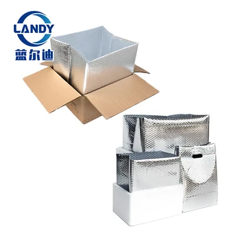 insulated foam shipping box kit with corrugated boxes - 8 x 6 x 9", foam thermal insulated foam box