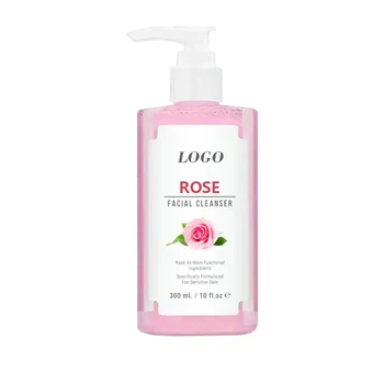 Own Brand Custom Wholesale Mild Non-irritating Children Moisturizing Rose Facial Cleanser Products