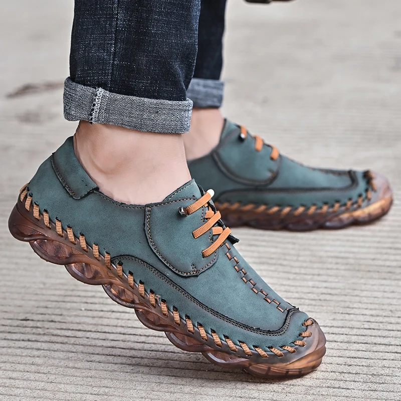 New Model Genuine Leather Mens Casual Dress Shoes Manufacturer Breathable Dress Shoes