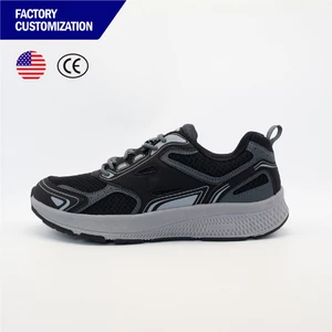 Men's Customized Breathable Sneakers Hot Selling Comfortable Lightweight Mesh Microfiber Leather Lace-Up Closure Autumn Winter
