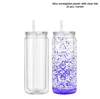 20oz snowglobe plastic with clear lids