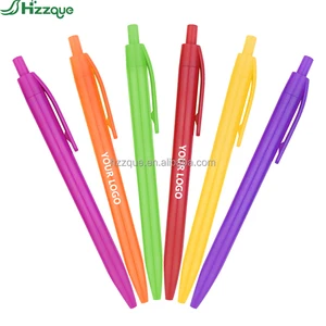 Wholesale 1.0mm Plastic Ballpoint Pen Set Custom Logo Business Pen with Sports Body for Gift Promotion