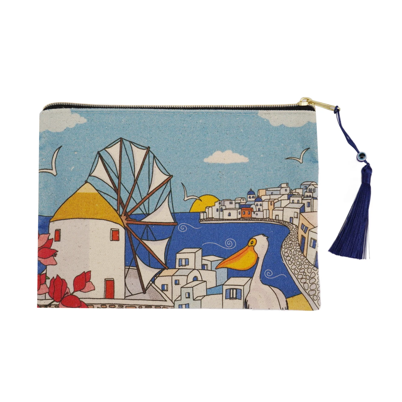 Холщовая дорожная косметичка сумочка для туалетных принадлежностей Органайзер