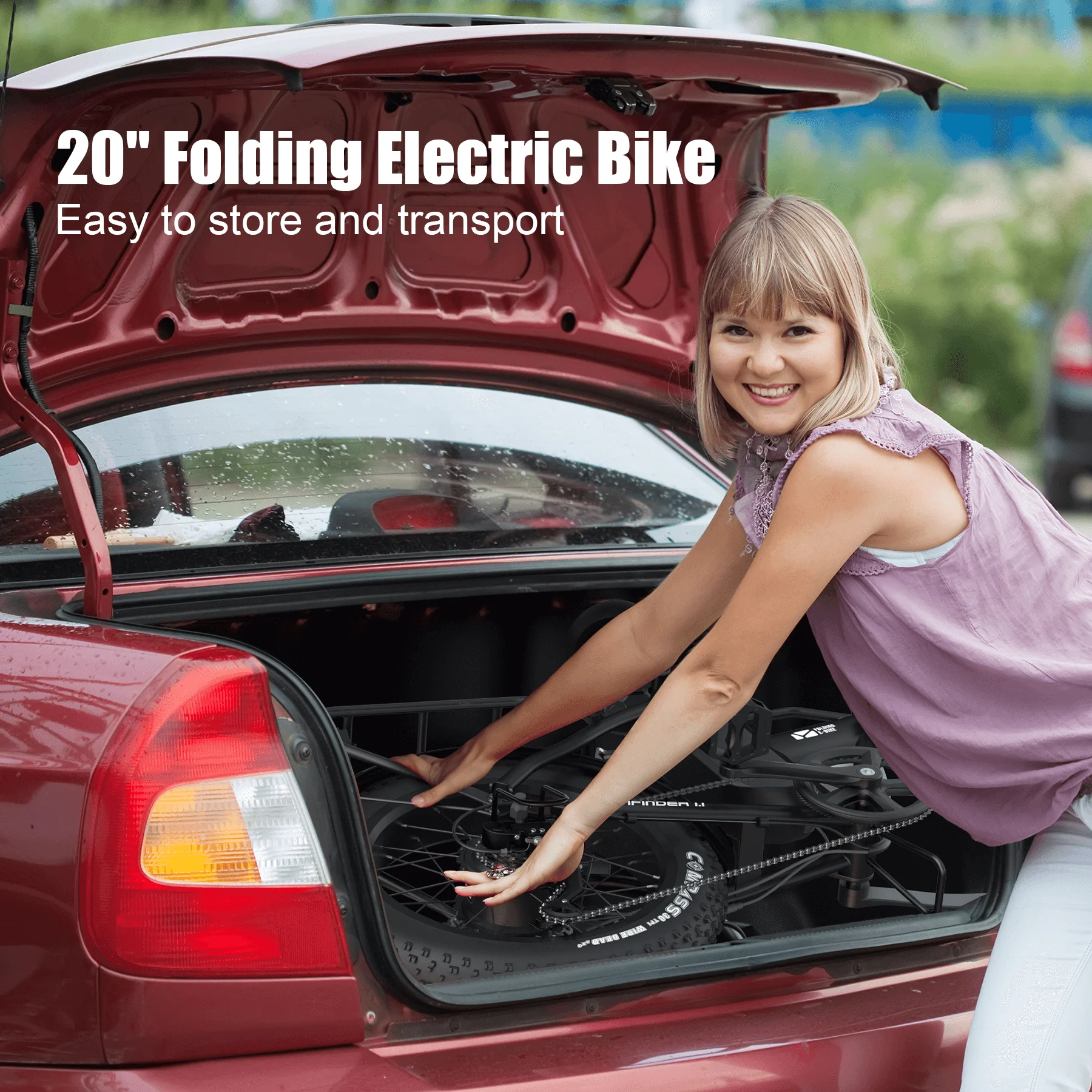 USA Warehouse Stock 48V 13AH 500W Lithium Battery Fat Tire Mountain Folding Electric Bicycle Portable Ebike Foldable for Sale