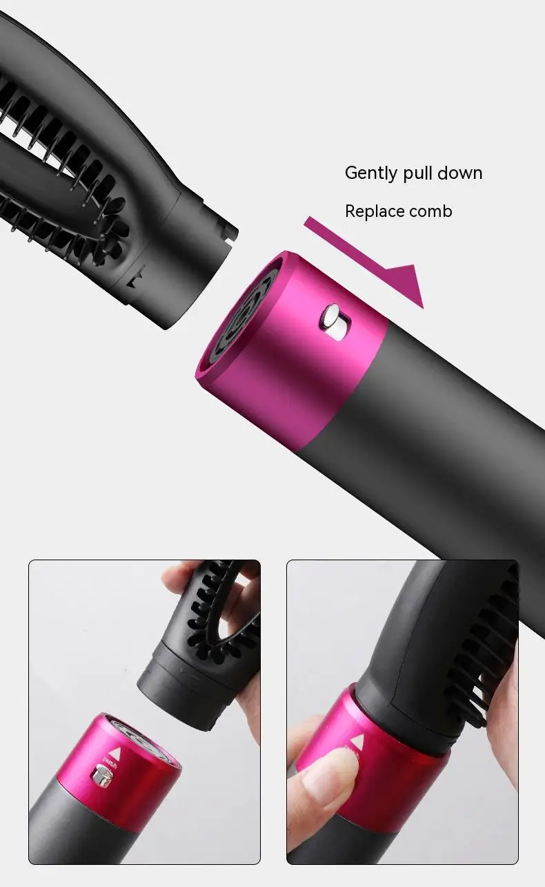 1200w Hight Power 5 In 1 Styler Blow Dryer Negative Ion Hot Air Comb