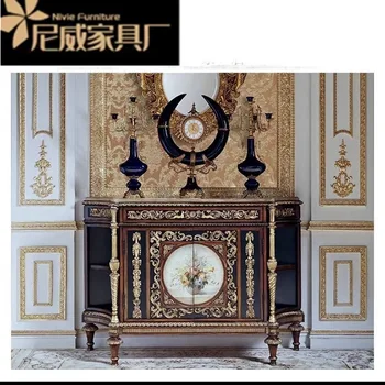 Fuyi Windsor Castle Series Corridor Cabinet British Hand Painted Entryway Locker