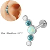 Plata-azul Zircon + OP17