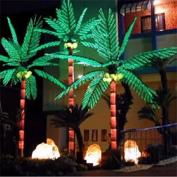 Garden Landscape Lighting Artificial Palm Tree Decorative LED