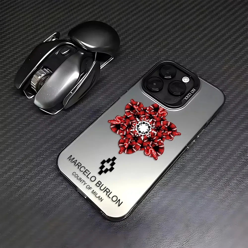 Stylish Marcelo Burlon Designer Hard PC Coque for iPhone 7 8 Plus