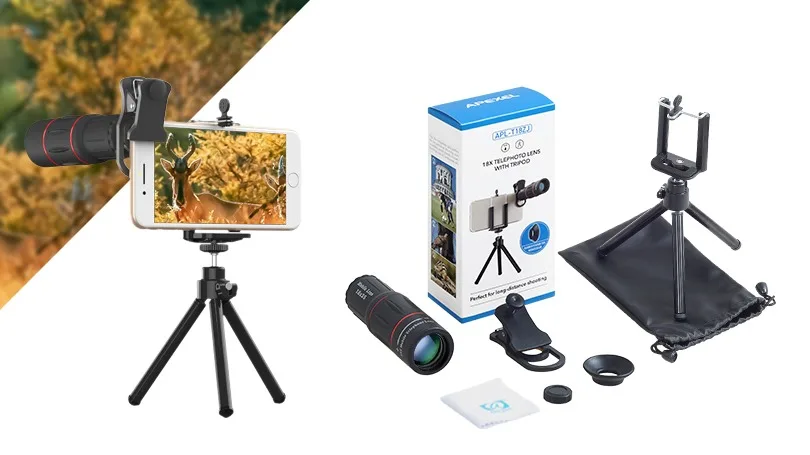 18X Telescope Camera Lens Telephoto Zoom Lens with Tripod