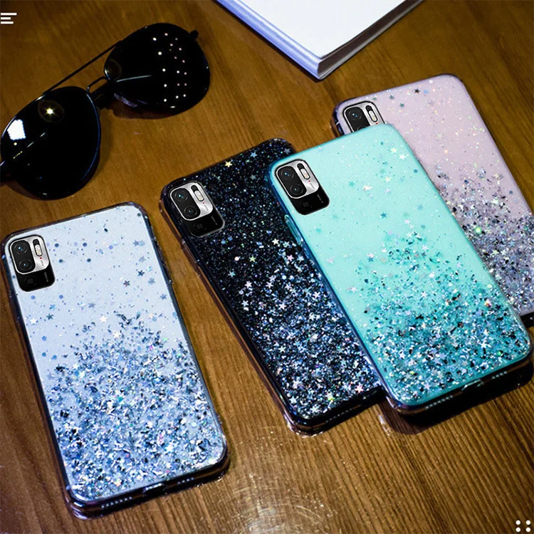 Uposao Cover Per Galaxy Note 10 Pro | Custodia Glitter Con Portafoglio E Supporto | Libro In Pelle Con Calamita | Argento