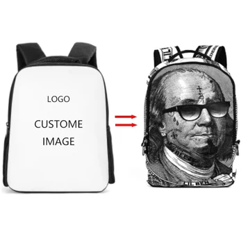 Low MOQ custom printed daily pack school bag sublimation backpack
