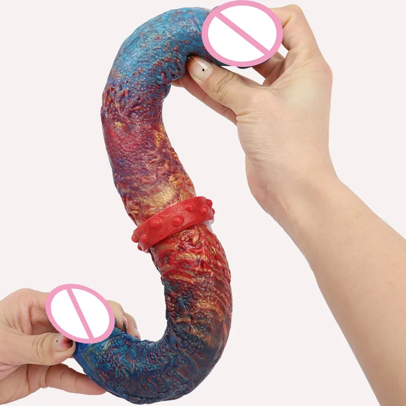 FAAK Streamer Color Double Heads Sex Toys - Realistic Dildo