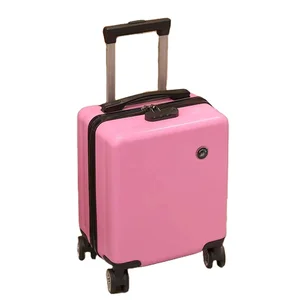 Universal Wheel Luggage 18 Inch Front Open Travel Box Bag Rolling Luggage Large Capacity Trolley Boarding Password Suitcase