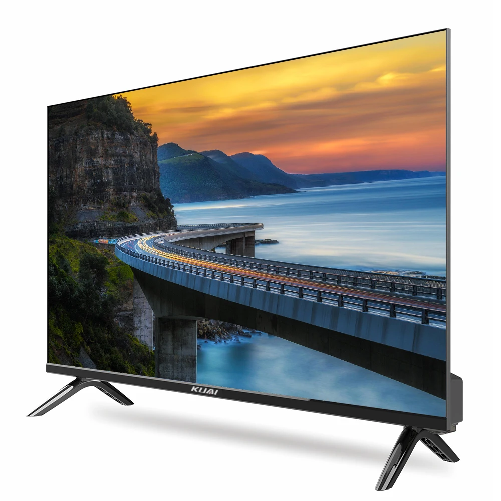 KUAI OEM Factory New Model Design 24 32 43 50 55 Inches 2K 4K HD Wifi Led Smart Tv Television Lcd Tv