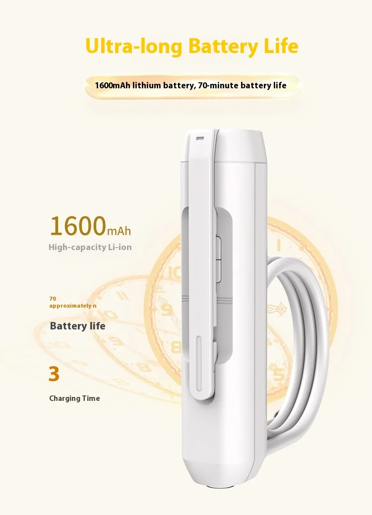 Newest Foldable Nozzle Portable Bidet Sprayer with 1600mAh Rechargeable Battery Handheld Travel Toilet Personal Hygiene Device manufacture