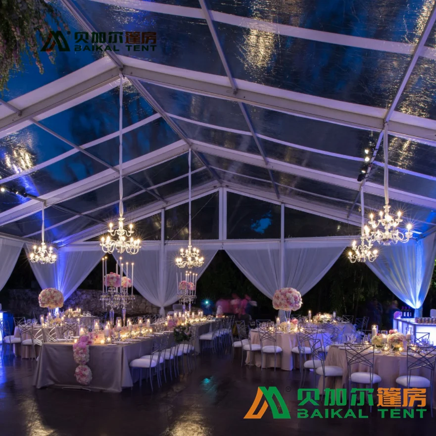 Large Outdoor Transparent Clear Span Party Tent Marquee Tente Wedding Party Tent for Activities