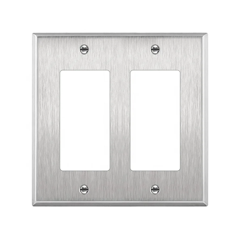 Metal Gold Outlet Cover or Light Switch Cover Wall Plate Corrosion Resistant Single